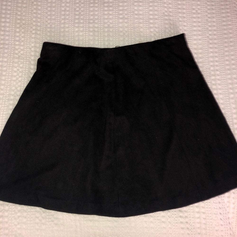 Black suede mini skirt from brandy Melville